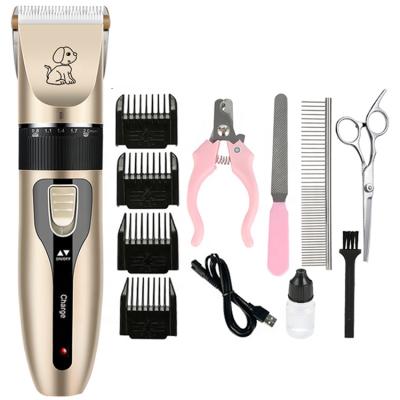 China Safe Viable Electric Low Noise Sharp Blade Dog Hair Razor Quiet Rechargeable Cordless Machine With Color Box Packing for sale