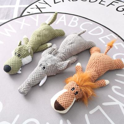 China New Design Wholesale Cute Animal Shape Durable Dog Chew Squeaky Toys For Puppies Teething for sale