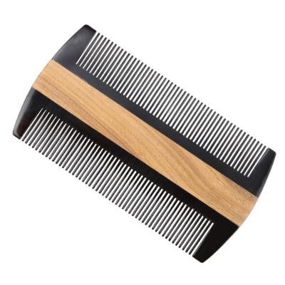 China Small Mustaches Horn Comb Comfortable Wooden Comb Men's Pocket Comb Pocket Comb for sale