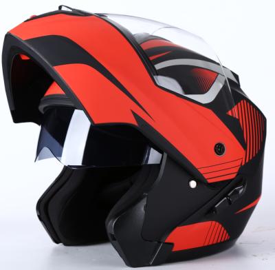 China High Quality Motorcycle Flexible Flip Up Helmet Double Visors for sale