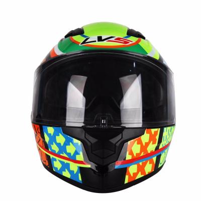 China New Face Cascos Motorcycle Helmet 2020 Fashion DOT Double Glasses Full Face Helmet for sale