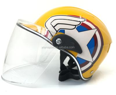 China PP/Plastic Face Children Motorcycle Helmet Toy Kids Open Face Helmet For Children for sale