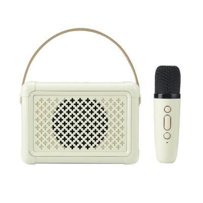 China Wireless Mini Karaoke Machine with Wireless Microphone Portable Speaker 5W Support USB, AUX, TF Card, Indoor Outdoor Use for sale