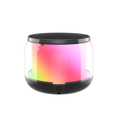 China LED Flashing light Hot Selling Mini Colored Lights Portable Home Outdoor TWS Bluetooth Speakers Heavy Subwoofer Stereo Party Wireless Speaker for sale