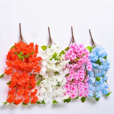 China Silk+plastic Artificial Plants For Wedding Party Garden Decorative Artificial Flower Popular Vines for sale