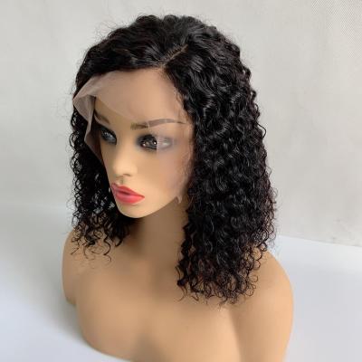 China Curly 150 Density Brazilian Hair Bob Wig Human Hair Lace Curly Bob Human Hair Bob Cut Curly 150 Density Brazilian Hair for sale