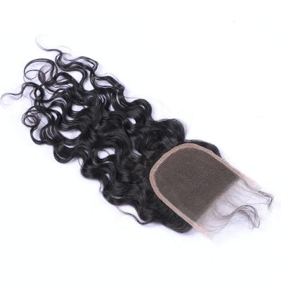 China Zhensili WHOLESALE Swiss Hair Lace Closure 4x4 5x5 Full Size Straight Lace Closure Body With Baby Hair for sale