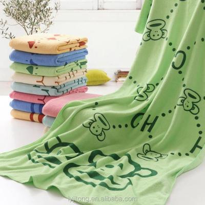 China QUICK DRY Water Absorbent Super Soft Cartoon Printed Microfiber Towel for sale