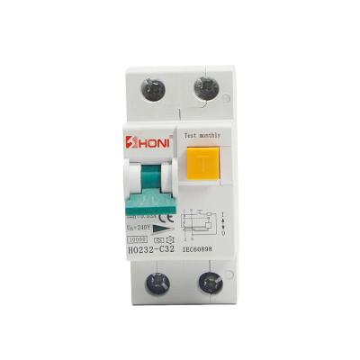 China AC Type C L7 RCBO 2P 32A Electromagnetic Circuit Breaker 30MA Leakage for sale