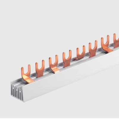 China Soft And Shiny 1P 2P 3P 4P 63A MCB HQ FORK Type Busbar for sale