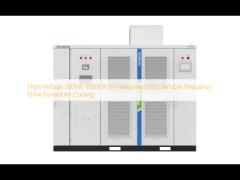 High Voltage 200kW-1000kW G7 Integrated VFD Variable Frequency Drive Forced Air Cooling