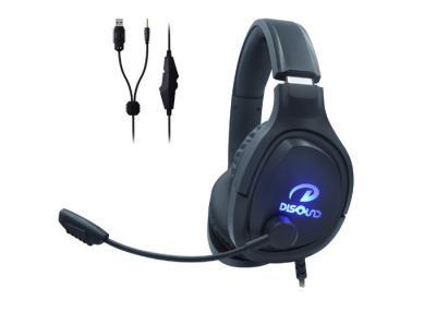 China Illumination Gaming Headset , Braided RGB Gaming Headphones for sale