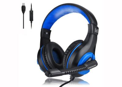 China ABS USB Pc Gaming Headset , 40mm Comfortable Over Ear Headphones for sale