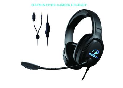 China Cool RGB Light Up Gaming Headphones POK Steel For Smartphone for sale