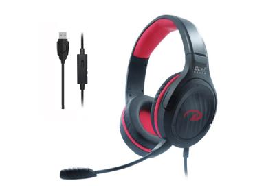 China 2.2m Cable USB Gaming Headphone Custom FCC With Detachable Mic for sale