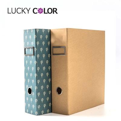 China Office Supplies Custom Logo Paper Presentation Folders Spring Folder Expanding Folder With Handle for sale