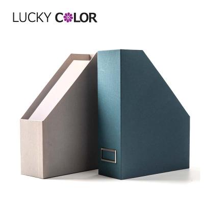 China Sturdy Office Supplies Box File Storage File Storage Organizer Desktop A4 Folder File Box Clip Paper Office Folder for sale