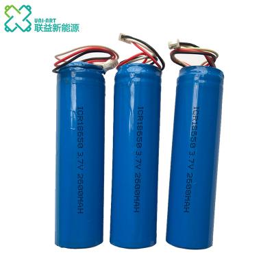 China Video Game Player Widely Use ICR18650 Rechargeable Li-ion Battery 3.7V 2600mAh for sale