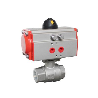 China COVNA HK56-2PS 2PC Female Thread General Pneumatic Stainless Steel Ball Valve for sale