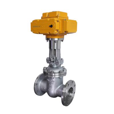 China General Covna 3 Inch Turn Cf8m Multi Electric Actuator Water Double Flanged Electric Gate Valve for sale