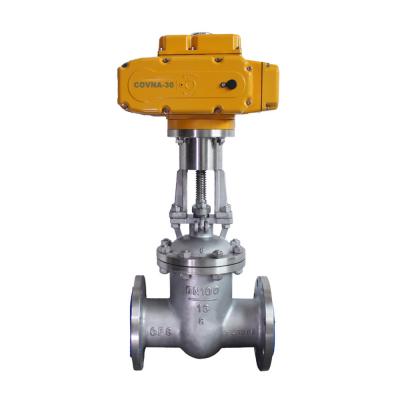 China 3 Inch Turn Cf8m Multi Electric Actuator High Quality General Water Double Flanged Electric Gate Valve for sale