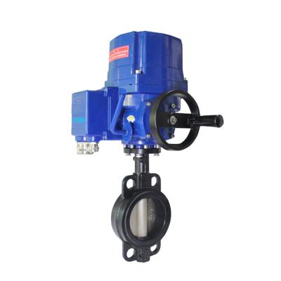 China General Covna Explosion Proof Soft Seal Electric Actuator Wafer Butterfly Valve for sale