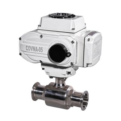 China COVNA HK60-Q-W Stainless Steel Tri Flange General Electric Sanitary Ball Valve for sale