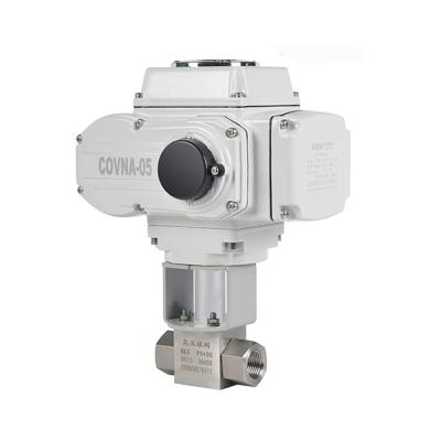 China General COVNA HK60-Q-G High Pressure Motorized Stainless Steel Threaded Ball Valve for sale