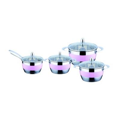 China Sustainable wholesale heavy duty restaurant stainless steel cookware set casserole pot set cooker for sale