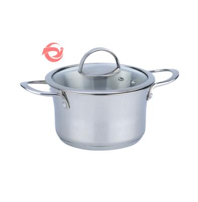 China Factory Price Good Quality Sustainable Stainless Steel Kitchen Cookware Set Pots And Pans Cooking Pot for sale