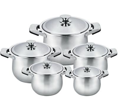 China Jiali High Quality Pots And Pans Viable Good Prices Cooking Pot Set Soup And Stock Pots for sale