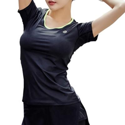 China Breathable Sport T-shirt Women's Gym T-shirt Running Quick Dry Short Sleeve T-shirts Fitness Women Clothes Tees And Tops for sale