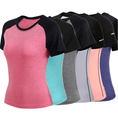 China China Wholesale New Cheap Women's Material Sportswear Simple T-Shirts Organic Breathable Yoga Clothes for sale