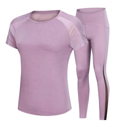 China Breathable Fitness Sportwear/yoga clothing/athletic wear, two-piece running clothing women set clothing for sale