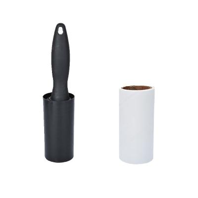 China Long Manual Sticky Plastic Handle With Cover Paper Plastic Fiber Roller for sale