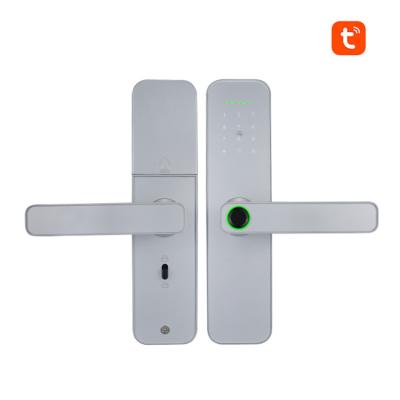 China Door Lock Electric Bolt Apartment Hotel Office Tuya Fingerprint Handle Rim Smart Dead Home Biometric Card Password Wifi For Metal Door Lock Home Smartlock for sale