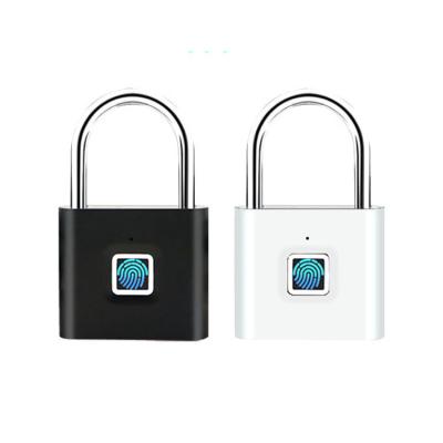 China OEM Zinc Alloy Waterproof Smart Lock Fingerprint Padlock Bimetric Sports Locks Keyless for sale