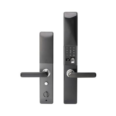 China Home office hotel apartment smart deadbolt lock for metal main entry door locks and keys mortise latch doors locks fingerprint handle with electronic home for sale