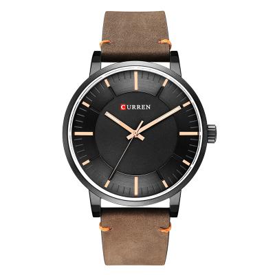 China Water Resistant CURREN 8332 Men's Quartz Watches Fashion Top Classic Analog Brand Relogio Masculino Simple Casual Leather Watch Straps for sale