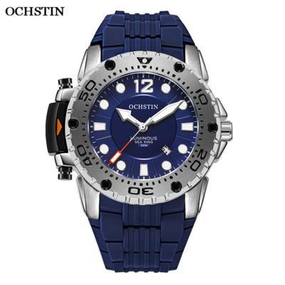 China OCHSTIN GQ6124 Big Date Automatic Mens Watch Dial Silicone Quartz Fashion Wristwatch For Men for sale