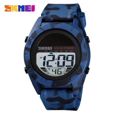 China SKMEI 1592 Date Fashion Night Alarm Chronograph Stopwatch Silicone Band Auto Light Led Digital Watches for sale