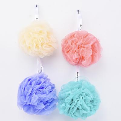 China All Natural Bath Shower Ball 4 Pcs/Set Natural Eco Friendly Mesh Soft Packing Sponge Body Loofah Single Color Feature Material for sale