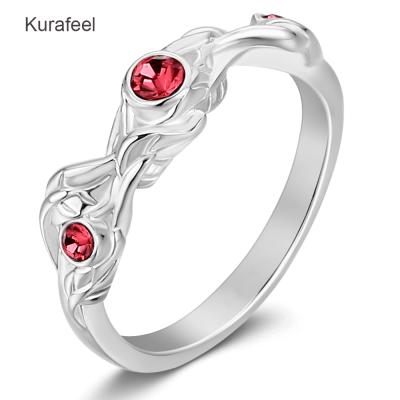 China FASHIONABLE Luxury Ladies Ring Design Wedding Anniversary Luminous Lucky Stone S925 Silver Ring for sale