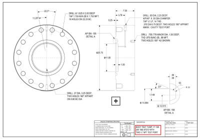 China Test stump flange 11