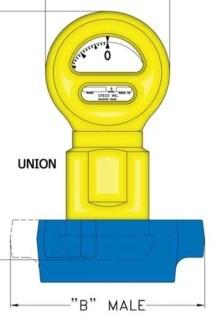 China MUD Pressure Gauge, 0-10000 Psi, 2