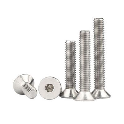 China HEX Hexagon Sockets Countersunk Head Screws Fasteners Manufacture DIN7991 Hexagon Countersunk Full Head Sockets Screws for sale