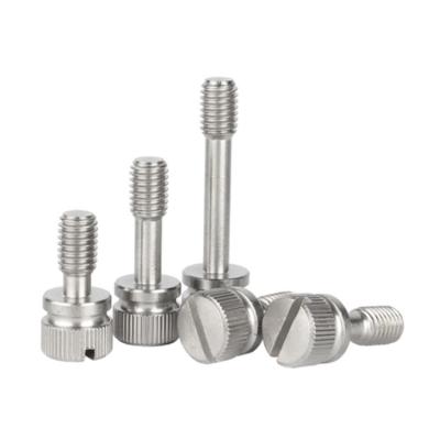 China GB839 Stainless Steel Round Knurled Thumb Screw AND 304 Stainless Steel Non-falling Slotted Lock Screw for sale