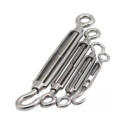 China Stainless Steel Flower Basket Screw Chain Adjusting Rigging And Ring Wire Rope Tensioner Turnbuckle Lifting Accessories for sale