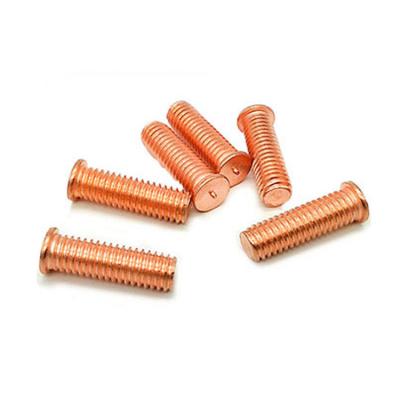 China ISO13918 Truss Cooper Plated Steel CD Spot Welding Studs Screws For Electrical Equipment for sale