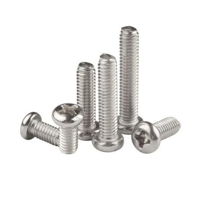 China M2M3M4M5M6M8 China Manufacture Stainless Steel Flat Machine Screw Pan Head Screw for sale